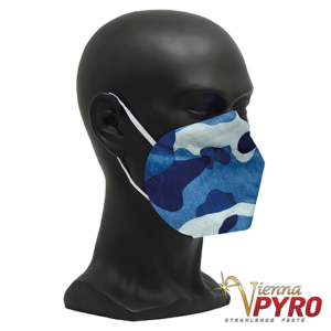 CE zertifizierte Atemschutzmaske FFP2 camouflage blau